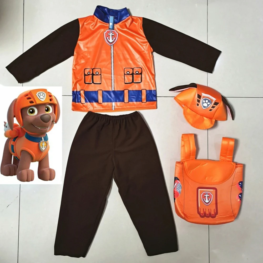 Barking Patrol Costume Kids Boys Girls Birthday Purim Marshall Chase Skye Cosplay Costumes Dog Children Ryder Party Role |