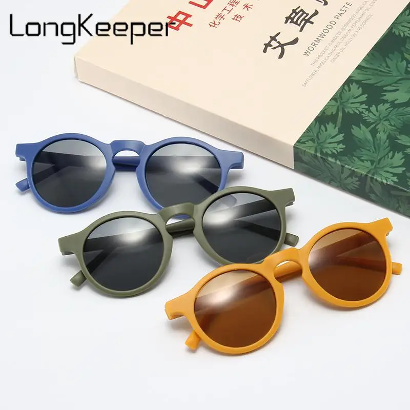 

2022 New Fashion Round Kids Sunglasses Boys Girls Vintage Sun Glasses Children Baby UV400 Protection Eyewear oculos de sol