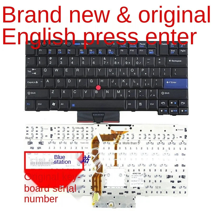 Клавиатура для ноутбука Lenovo T410S T520 T420 X220 W520 X220T T410 T510 W510|Клавиатуры замены| |