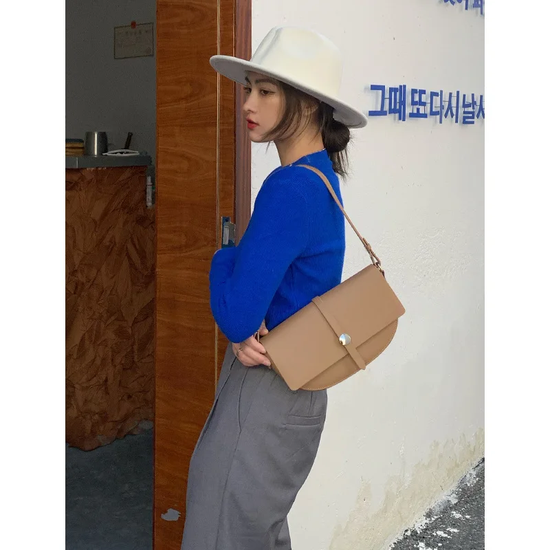 

2021 New Handle Bag Exquisite Women Commuter Bag High Quality Leather Underarm Bag Fashion Single Shoulder Bag For Women