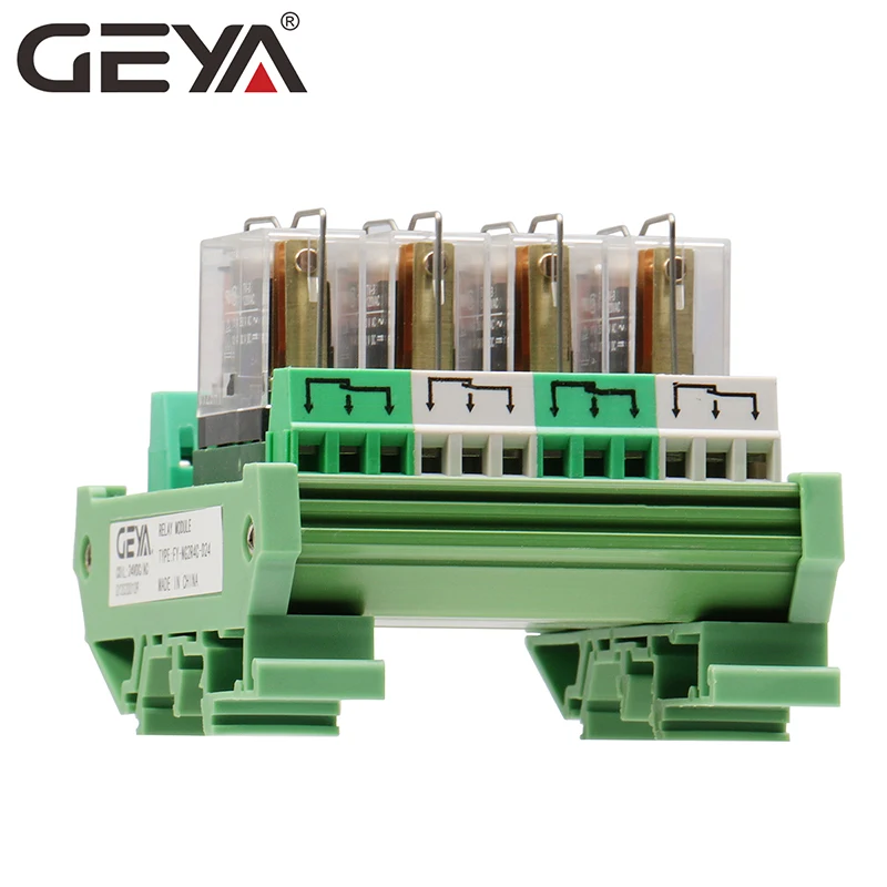 GEYA NG2R PLC 4 канальный Omron Реле модуль 1NO 1NC реле SPDT 12V 24V AC/DC|Реле| |