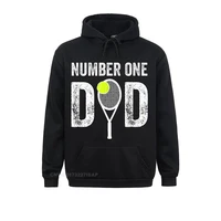 mens number one daddy funny from son daughter tennis dad hoodie fashionable student hoodies normcore clothes discount sweatshirt