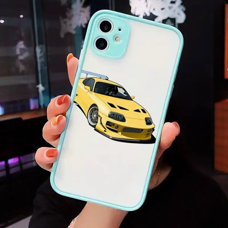 

Sports Cars Male Men Phone Cases matte transparent For iphone 7 8 11 12 plus mini x xs xr pro max cover