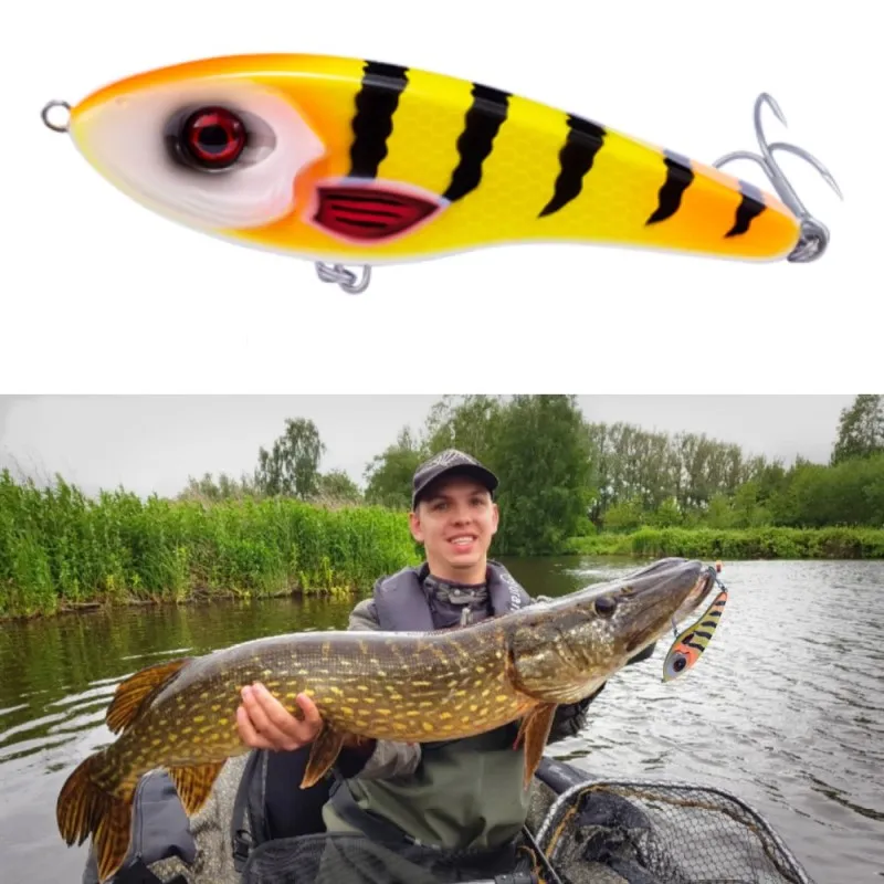 Hunthouse Jerkbait Мускусная приманка для ловли щуки, рыбацкие приманки VIB, крючки, медленно тонущие воблеры для щуки, Pesca Leurre jerkbaits