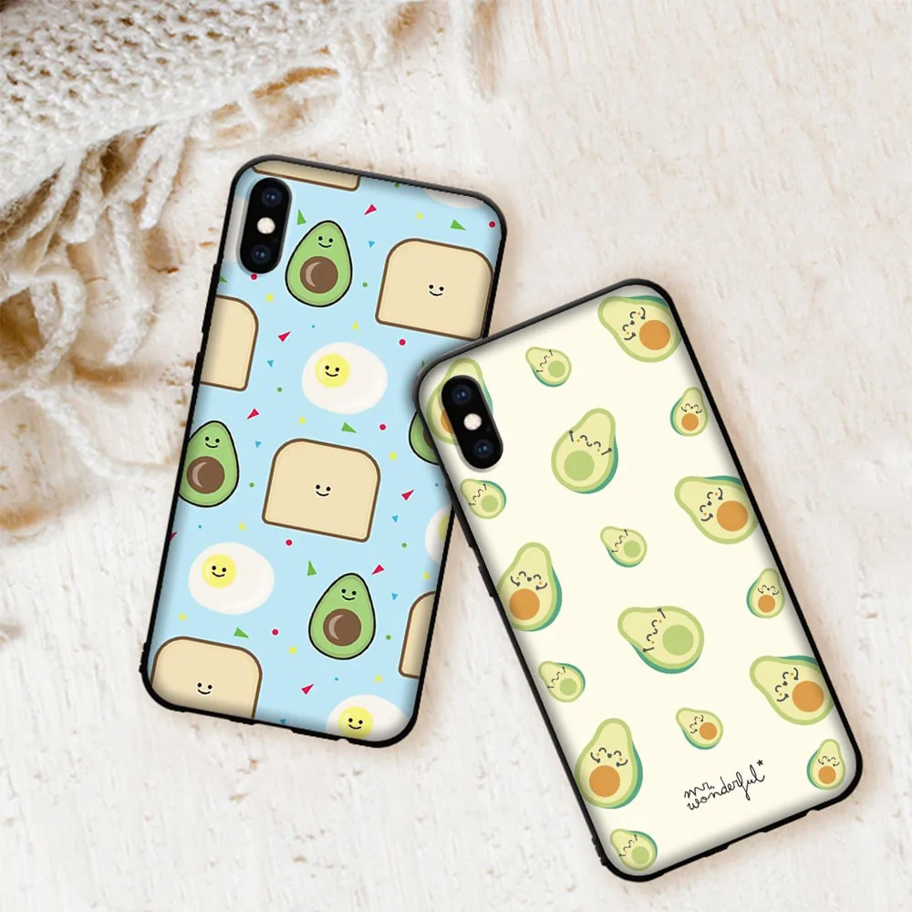 avocado soft cover case for iphone 12 11 pro x xs xr max free global shipping