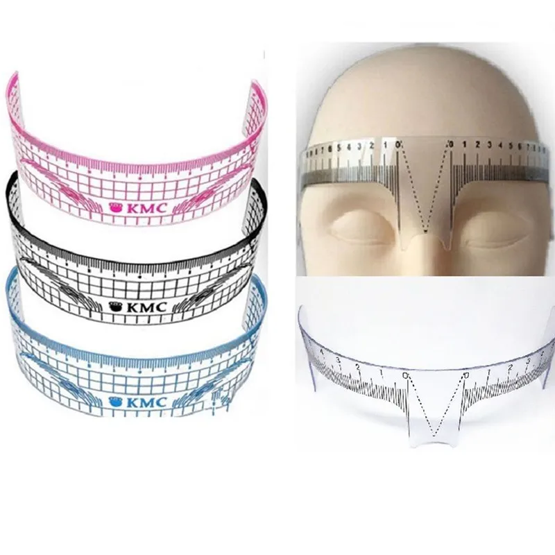 

1Pc Eyebrow Grooming Stencil Shaper Ruler Measure Tool Makeup Reusable Eyebrow Ruler Tool Measures