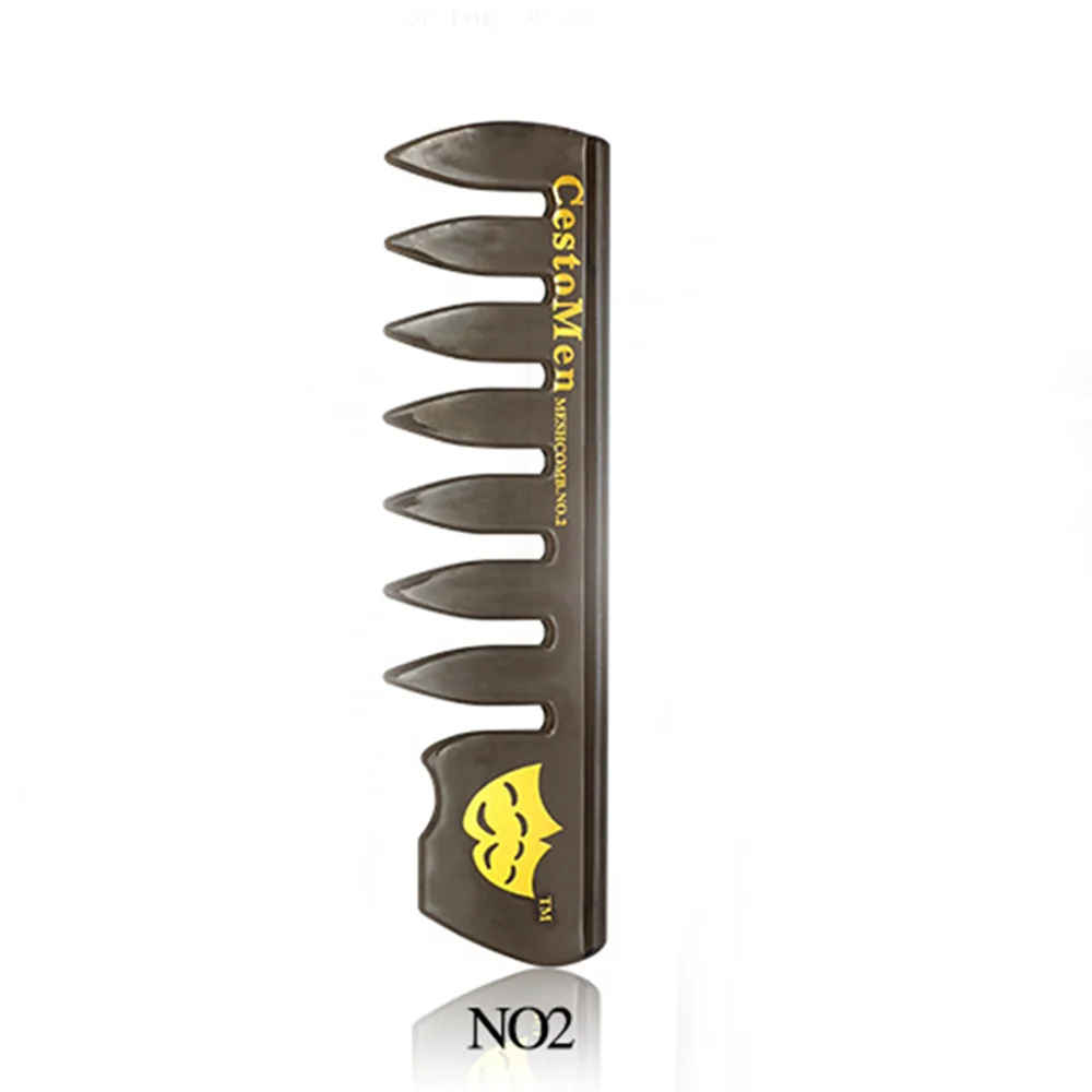 Широкая зубная Акула, пластиковая расческа для вьющихся волос, парикмахерская расческа, массажный инструмент для укладки волос, большая зубная расческа, Мужская масляная голова