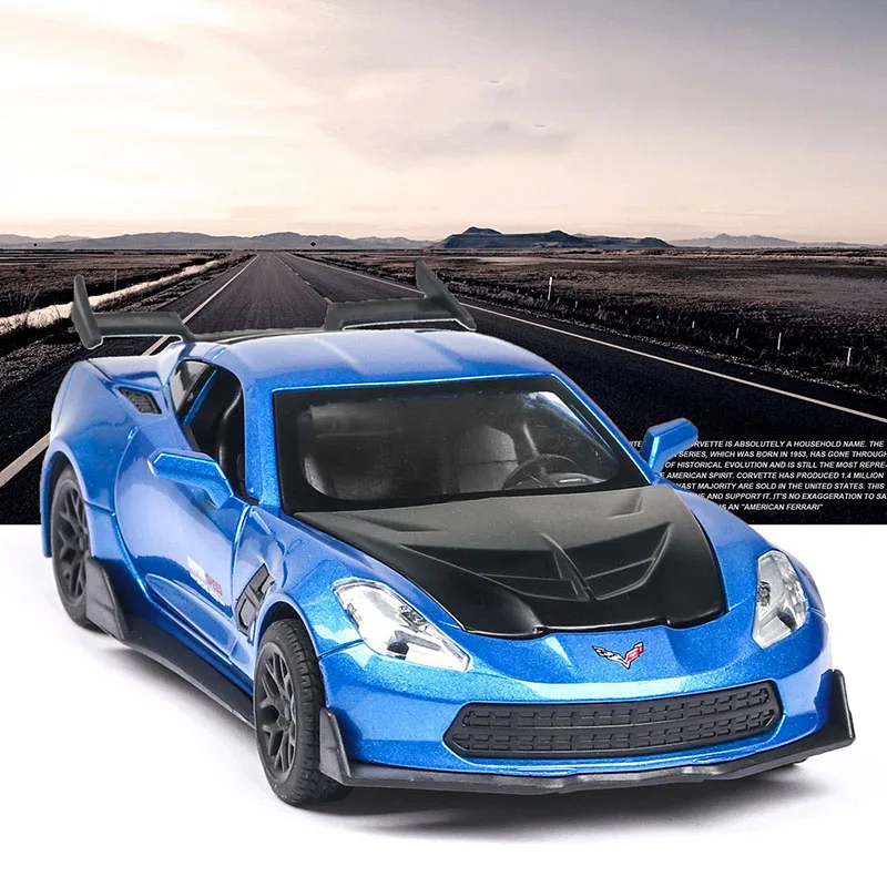 Литье под давлением 1:32 Corvette Supercar модель автомобиля металлический сплав