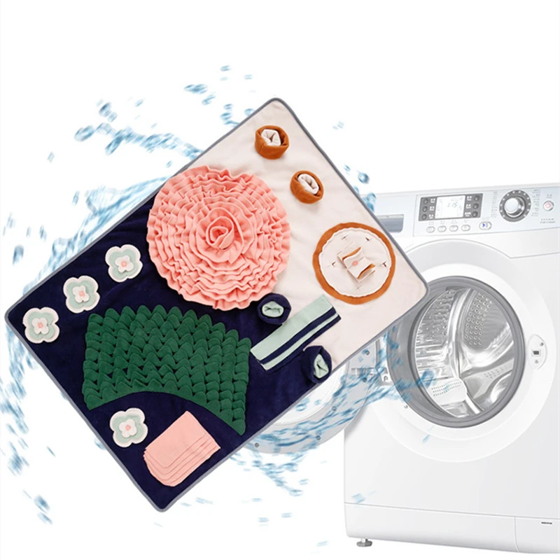 

Dog Puzzle Toys Increase IQ Snuffle Mat Slow Dispensing Feeder mat Pet Cat Puppy Training Games Feeding Food Interactive Toy