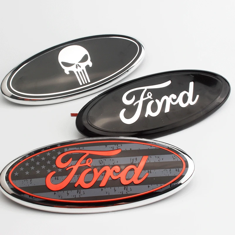 Car Front Grille Emblem Rear Sticker for Ford Fiesta Mondeo S MAX Focus Ranger Kuga Transit Fusion Ecosport Edge Escape Explorer |