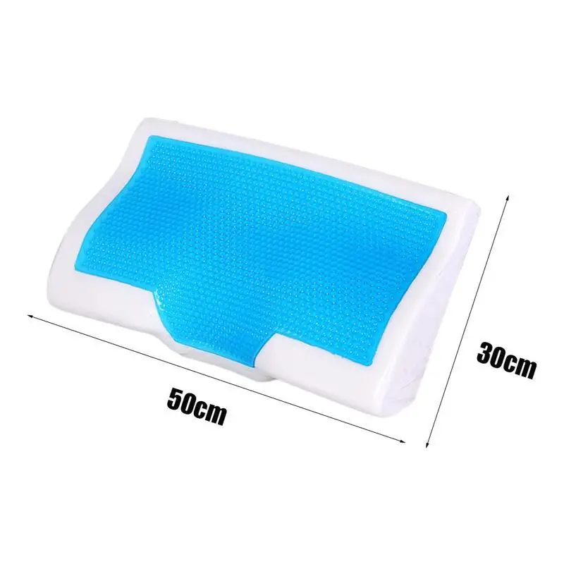 

Ice-cool Memory Foam Pillow Home Anti-snore Neck Orthopedic Cervical Summer Cooling Care Pillows Gel Cushion Aid Sleeping H L9V2