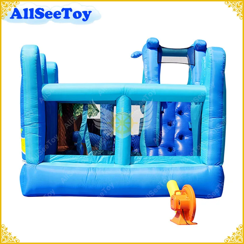 Надувной батут для семейного использования комбинированный водный горный