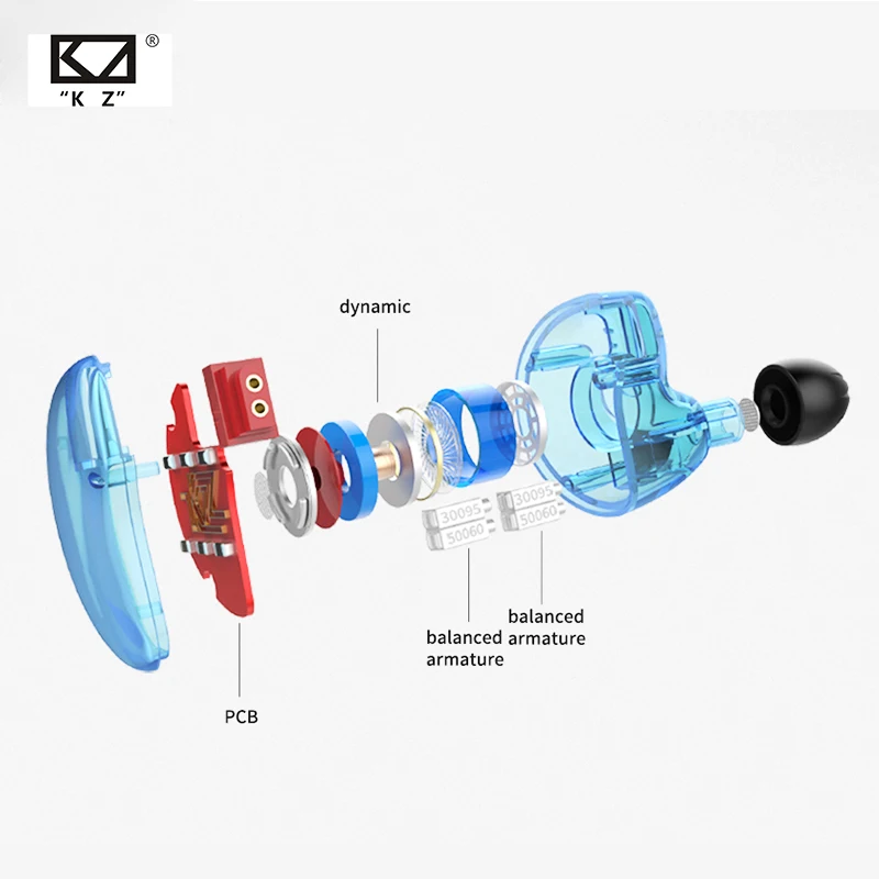 KZ ZS10 4BA с динамическим гибридным наушником HIFI DJ Monito спортивные наушники для бега 5