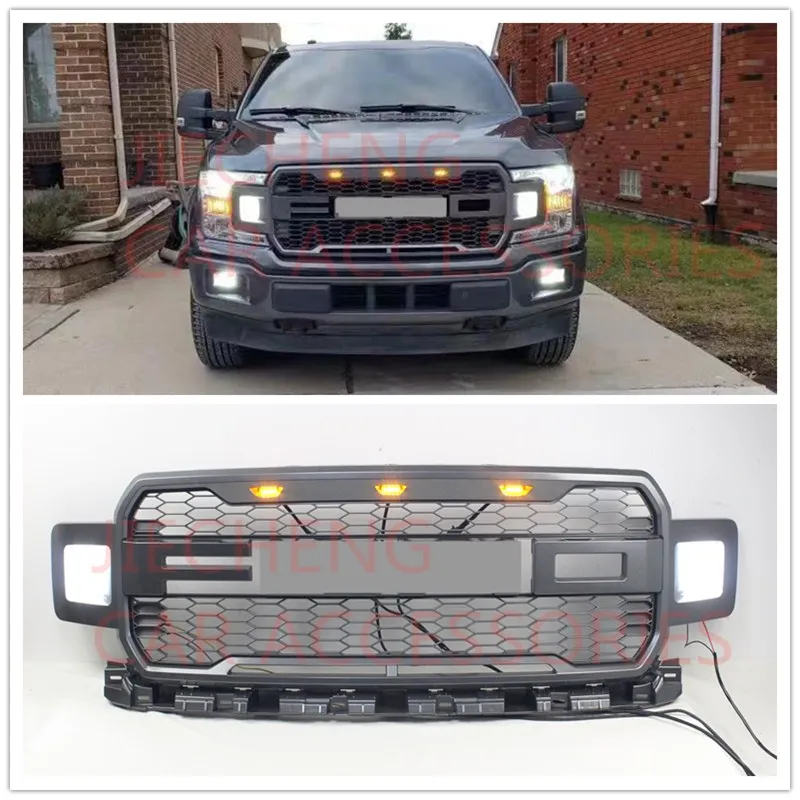 Модифицированная Передняя гоночная решетка RAPTOR GRILL BUMPER MESH накладка маска гриль подходит для FOT F-150 F150 автомобильные аксессуары для пикапа