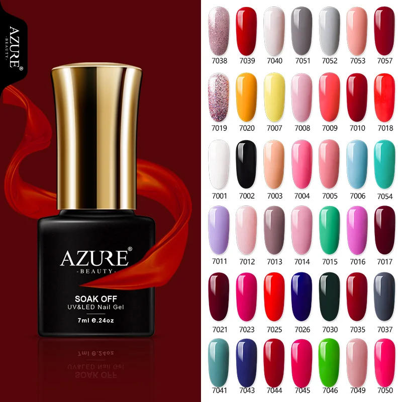 AZURE BEAUTY Гель-лак для ногтей Гель-лак UV Led Soak Off 4 шт./лот Гибридный лак комплект гель-лака Vogue лазурный гель лак-эмаль для ногтей