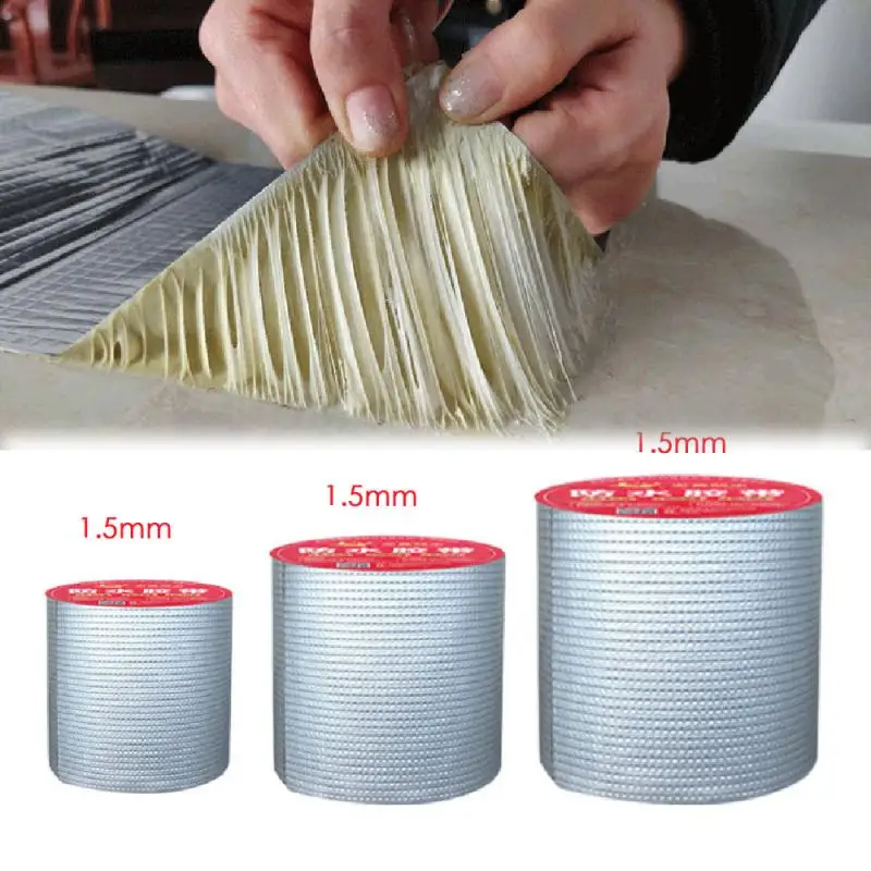 Уплотнительная лента из алюминиевой фольги водонепроницаемая клейкая для