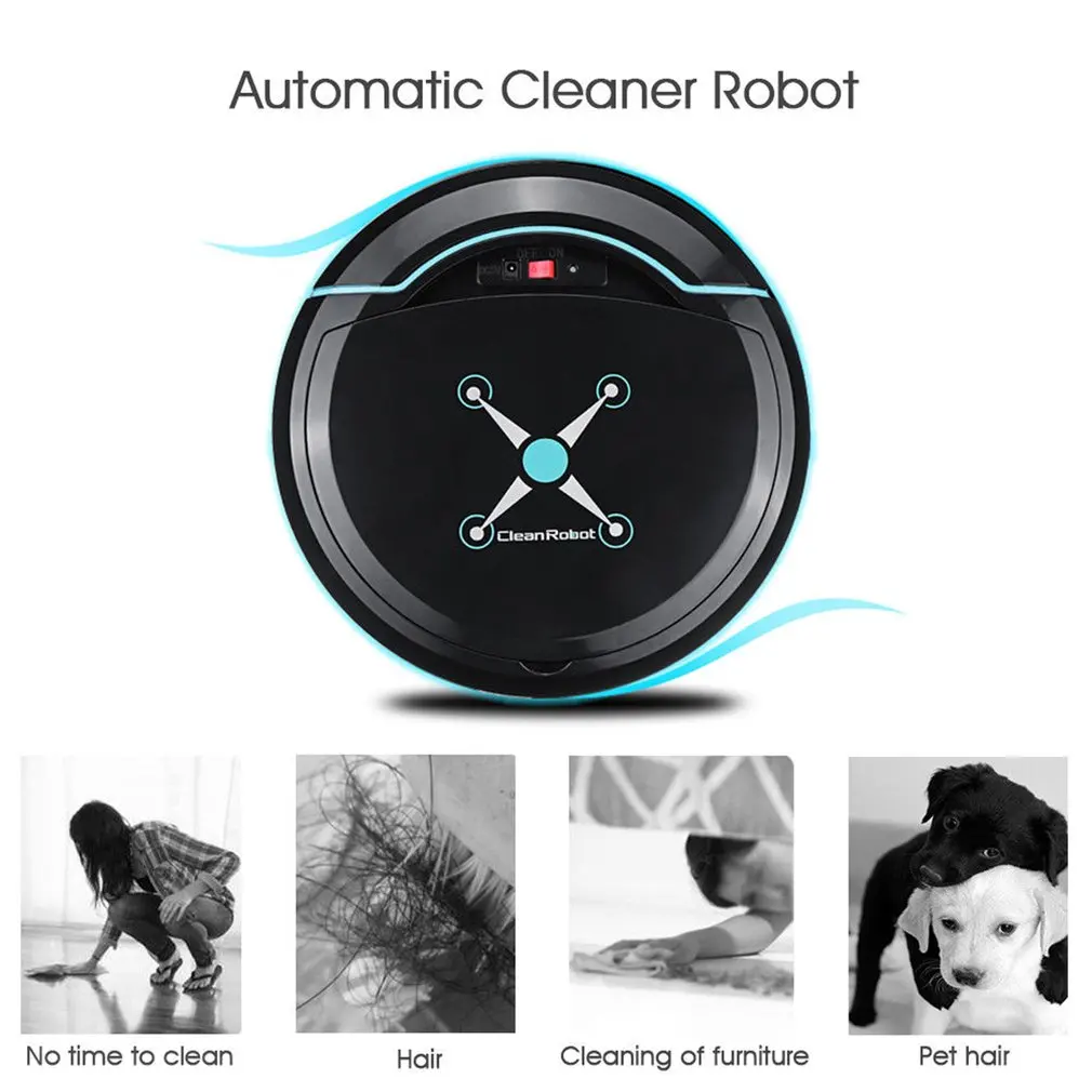 

Rechargeable Robot Vacuum Cleaner Intelligent Charging Vacuum Cleaner Smart Sweeping Robot Automatic Cleaning Machine Dust Hair