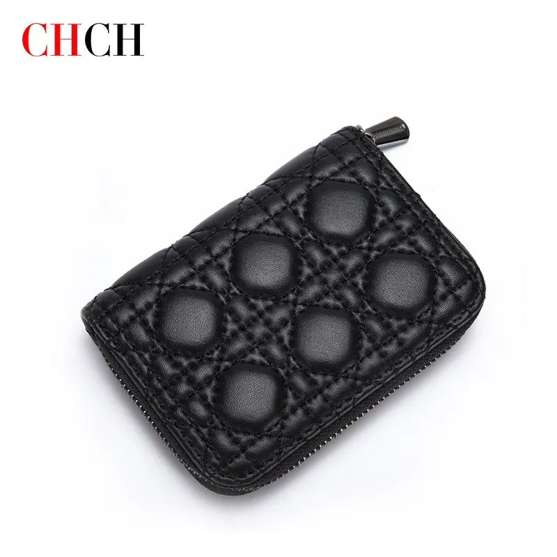 

CHCH Women Fashion Small Wallet Credit Card Holder Luxury Leather ID Card Holder Color Bank Multi Slot Card