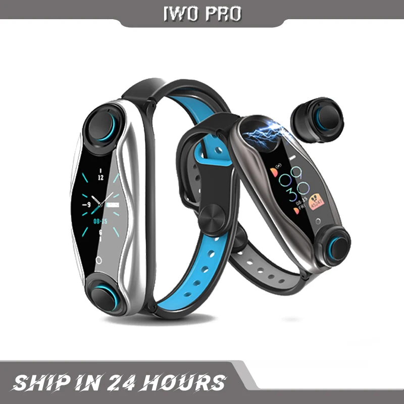 

Умные часы IWO PRO LT04 T90 беспроводные Bluetooth-наушники 2 в 1 Bluetooth 5,0 чип IP67 водонепроницаемые спортивные умные часы для мужчин и женщин