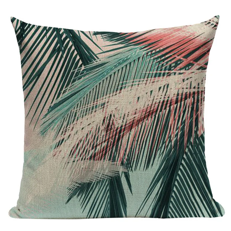 Монстера Подушка Завод подушки домашнего декора 45 см х квадратный дивана Recliner 1