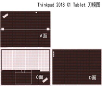 laptop carbon fiber vinyl skin sticker decal cover for lenovo thinkpad x1 tablet 2018 release 13