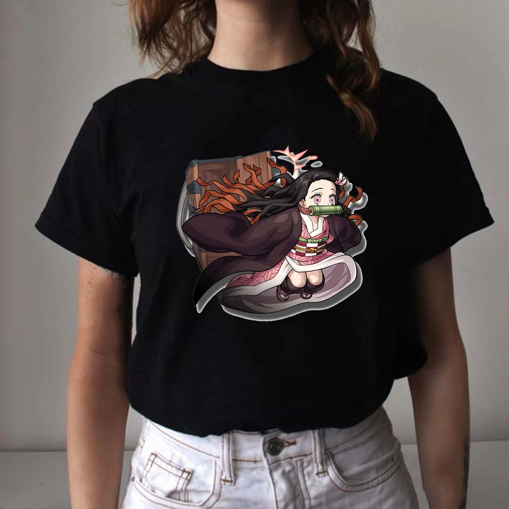 

Harajuku Funny T-Shirt Aesthetic Anime Vogue Clothes Kawaii Graphic Tees Korean Fashion Fairy Grunge Cartoon Print Women Summer
