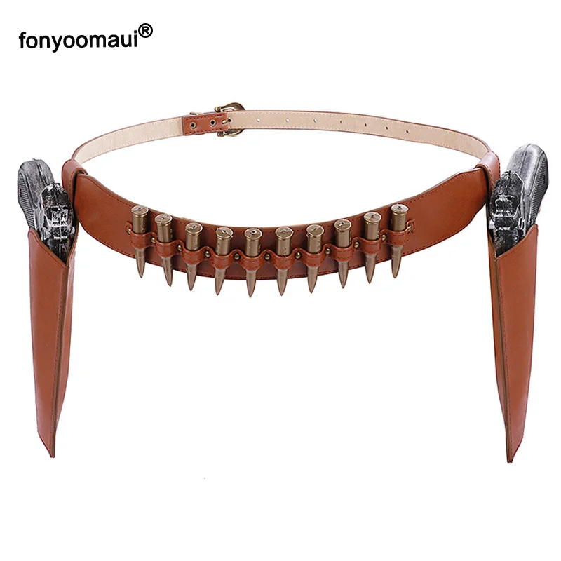 Аксессуары для костюма ковбоя охотника на Хэллоуин кожаный ремень кобура