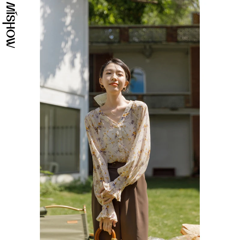 

MISHOW 2021 осенние Рубашки для женщин MXA23C0023