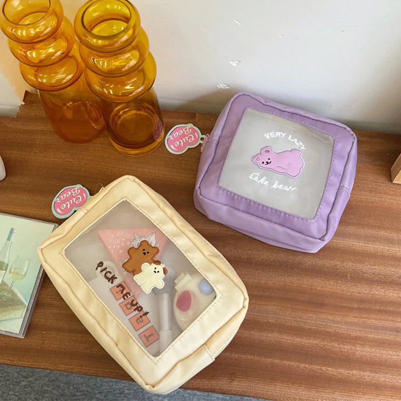 Bentoy Milkjoy корейский модный чехол для косметики медведя собаки милые девушки