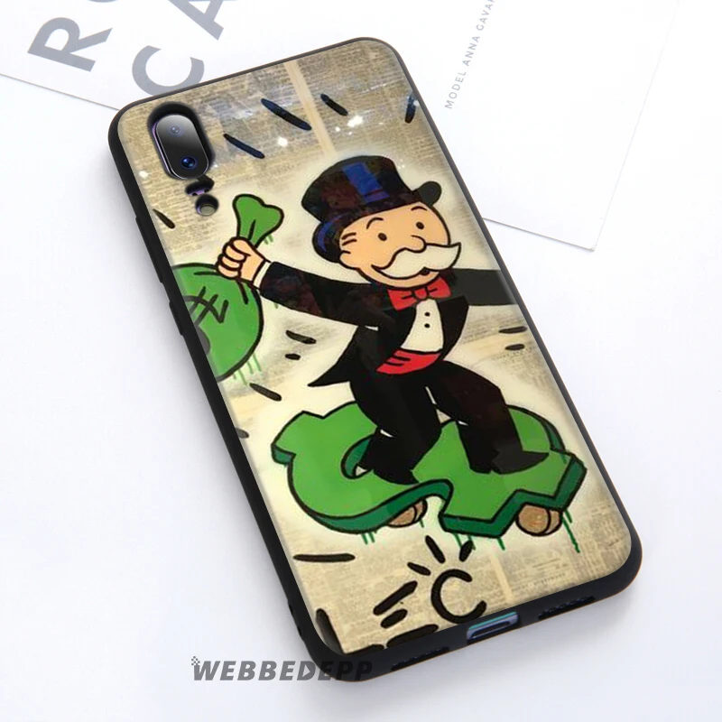 Monopoly Dollar Soft Case For Huawei P30 P20 Pro P10 P9 Lite 2017 P Smart 2019 &amp Nova 3 3i Y9 |