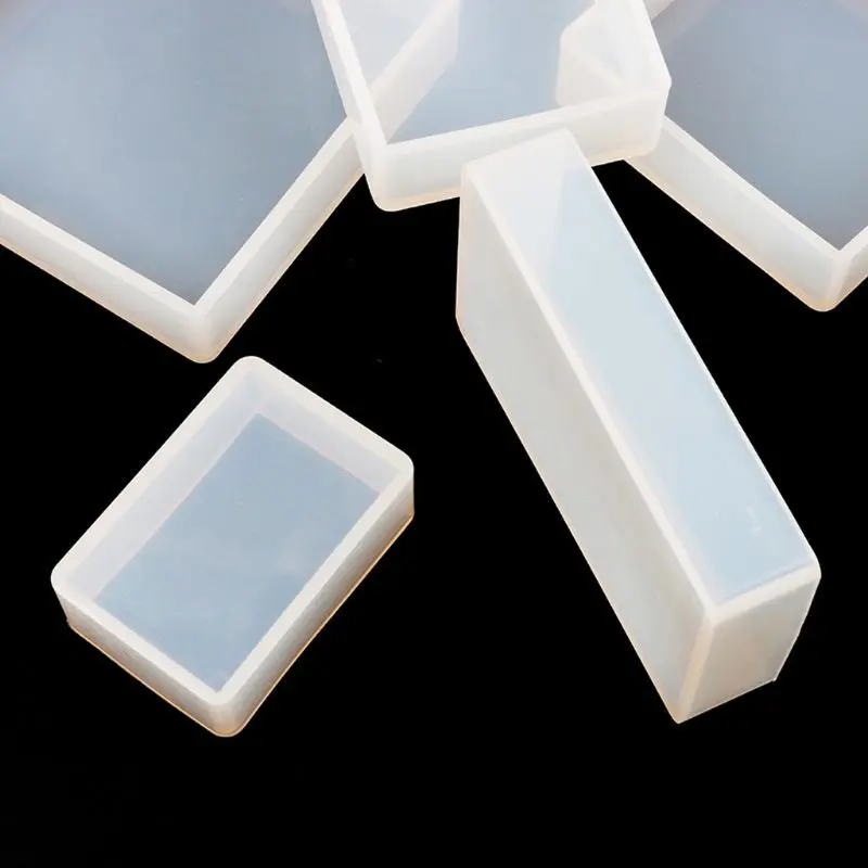 

11Pcs Square Rectangle Cubic Molds Kit Resin Casing Craft Jewelry Making Tools