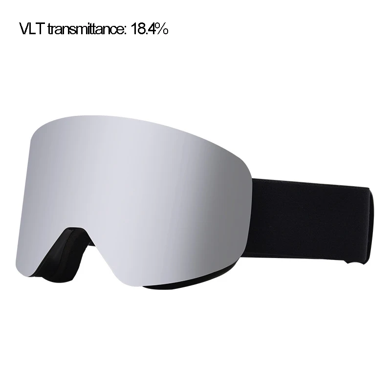 Магнитные лыжные очки противотуманные с двойными линзами большая версия HD