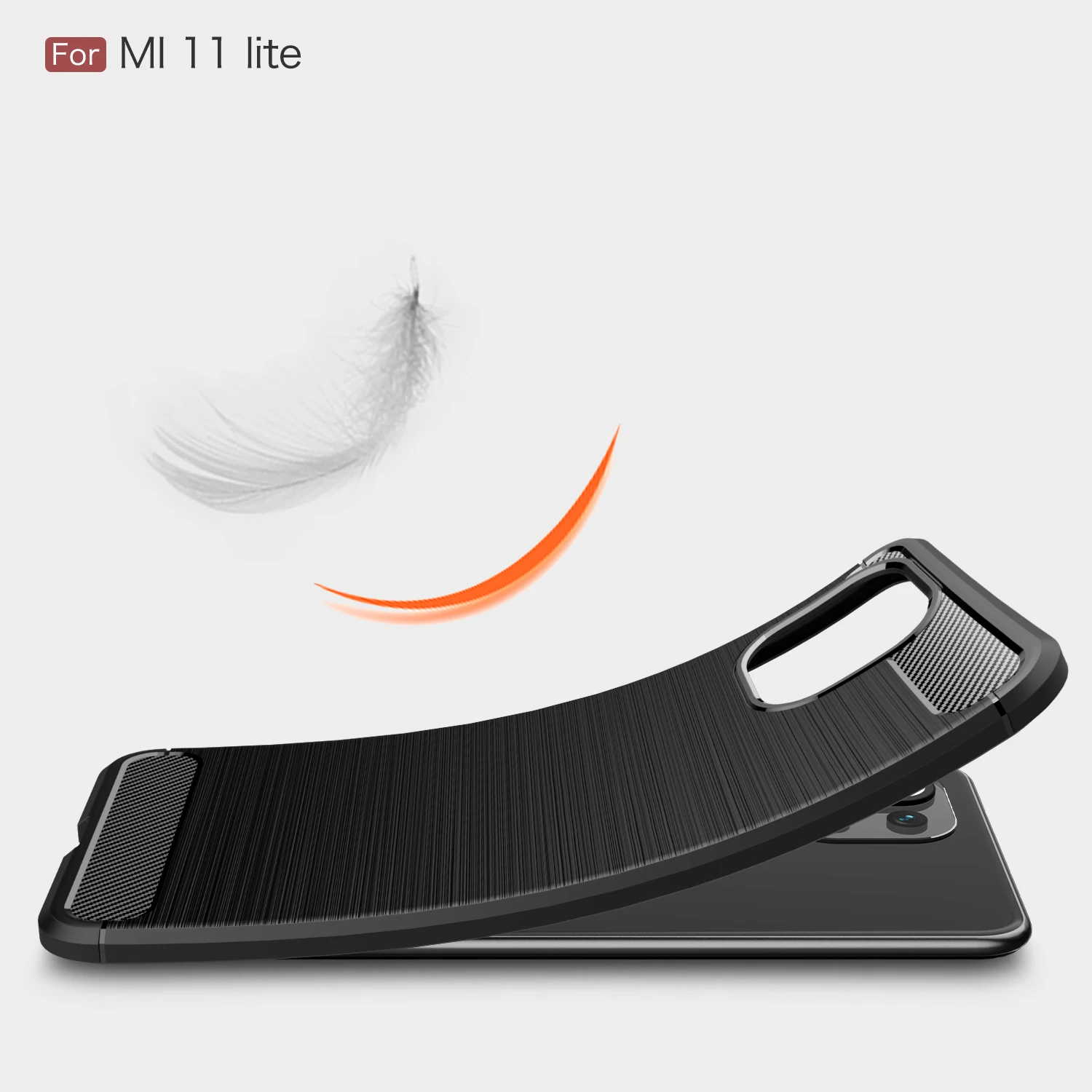 

Business Luxury Shockproof Ultra-thin Soft Silicone Carbon Fiber Phone Case For Xiaomi 11 11X Ultra Lite Pro 11i 10S Back Cover