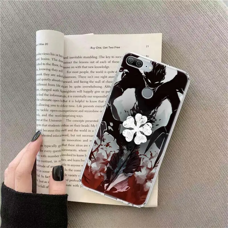 Чехол для телефона с рисунком черного клевера манги Xiaomi Redmi Note 12 Plus 12S 10 11 Pro 4G 5G 9T 9S