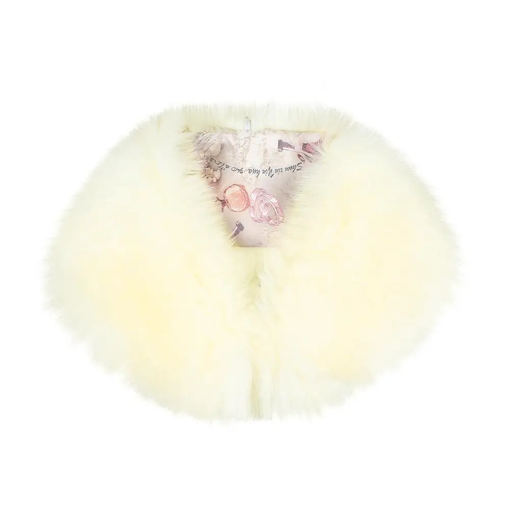 Женский зимний разноцветный модный теплый шарф из искусственного меха