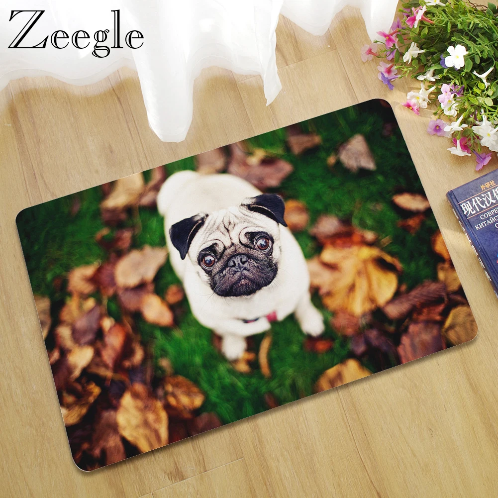 Резиновые коврики Zeegle с 3D изображением животных Придверный коврик нескользящий