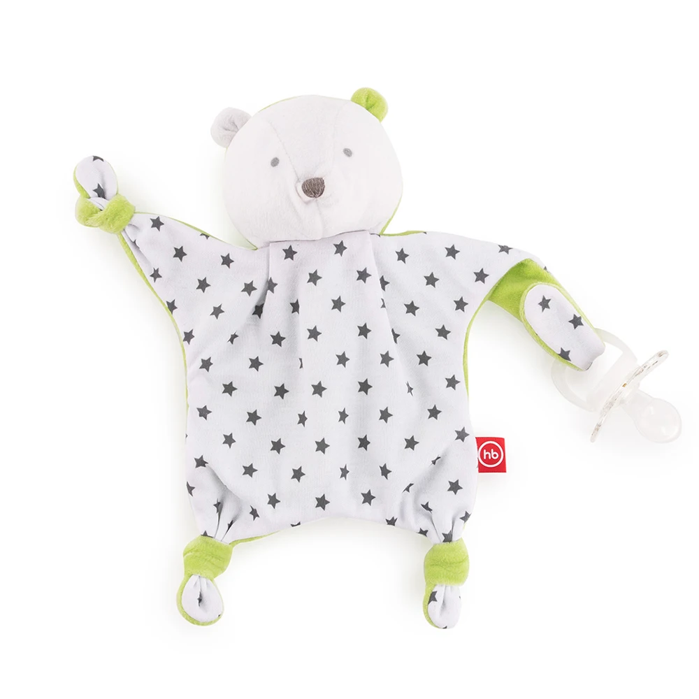 Держатели и чехлы для пустышек Happy Baby 11023 игрушечный держатель для пустышек на цепочке для мальчиков и девочек с прищепкой.