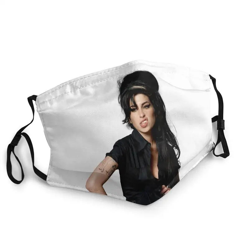 

Маска для лица Amy Winehouse для взрослых, неодноразовая маска британского певица, Songwriter, пылезащитный чехол, респиратор