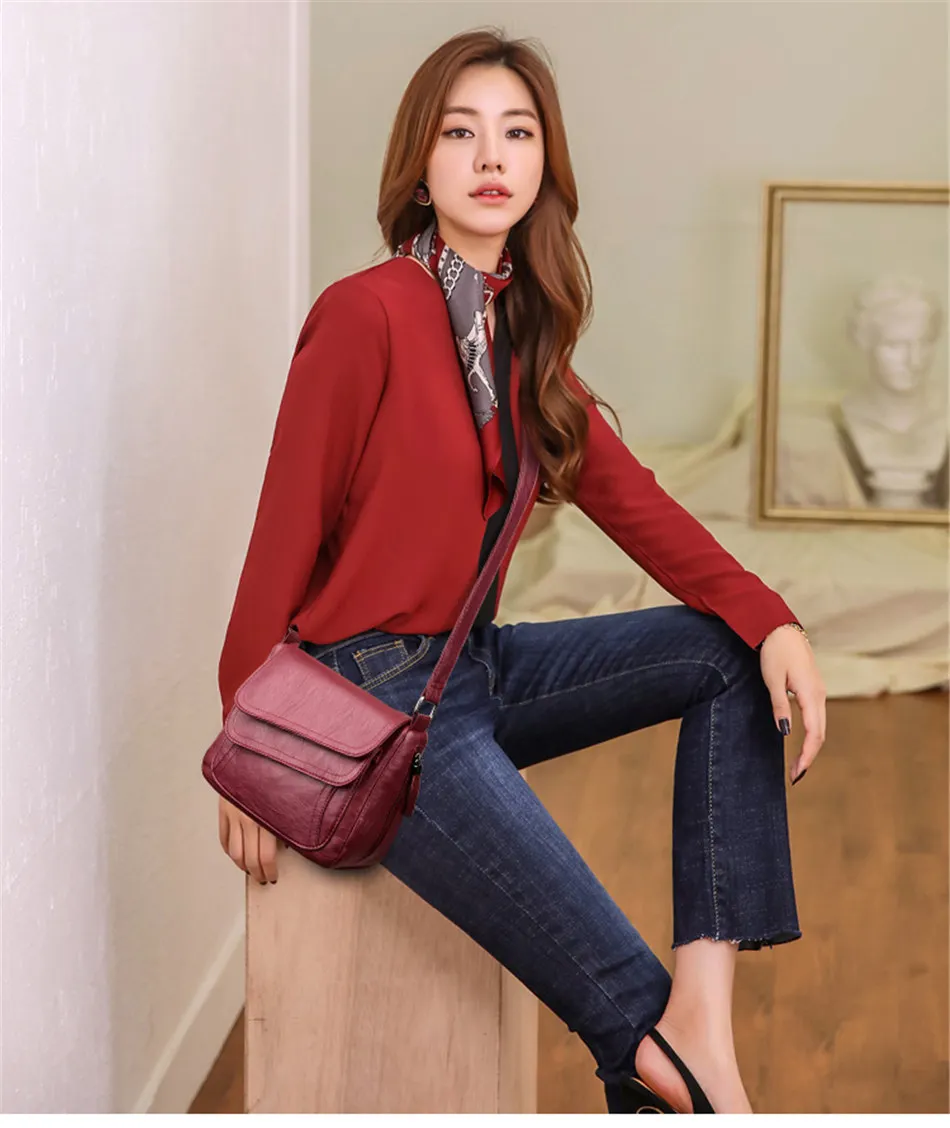 woman bag bolsas feminina Women Leather Messenger Bag Designer Shoulder Bag High Quality Crossbody Bags sac main femme handbag