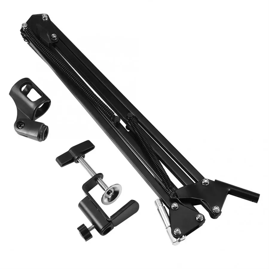 Пирог de Мик Bewinner Складная двойная связанный Сталь микрофон Подвеска стрела