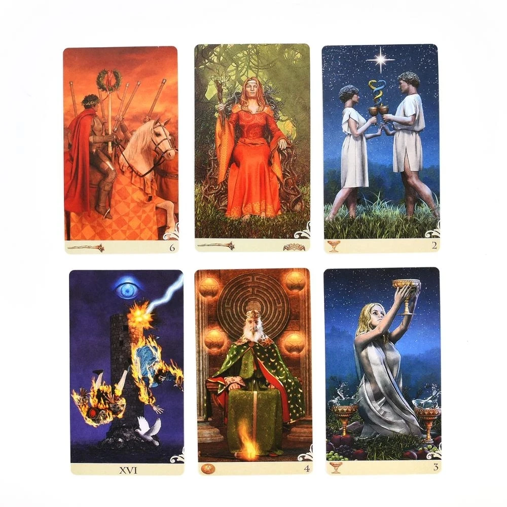 

Vice Versa Tarot Kit Cards both sides of the card, one side showing the front view and one side the back view Deck Easy Tarots