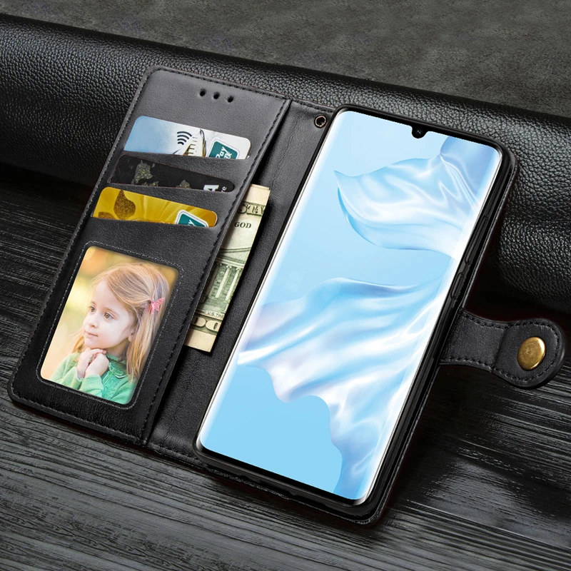 Флип-чехол для Huawei P30 Lite кожаный чехол-бумажник с магнитной адсорбцией чехлы