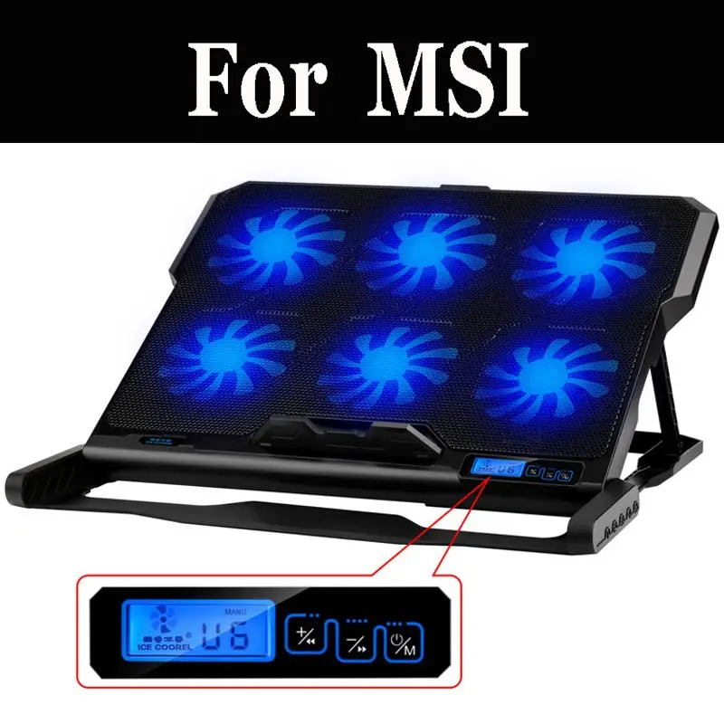 Кулер для ноутбука Msi Gl62m 7rdx Gf62vr 7rf Gv62vr Ge73vr Ge63 Rgb 9sf Gp63|Охлаждающие подставки