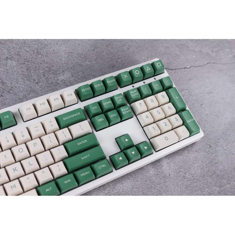MP Green camp KEYCAPS OSA PBT DOUBLE SHOT Keycap FOR Cherry MX switch keycaps for Wired USB Mechanical Gaming keyboard