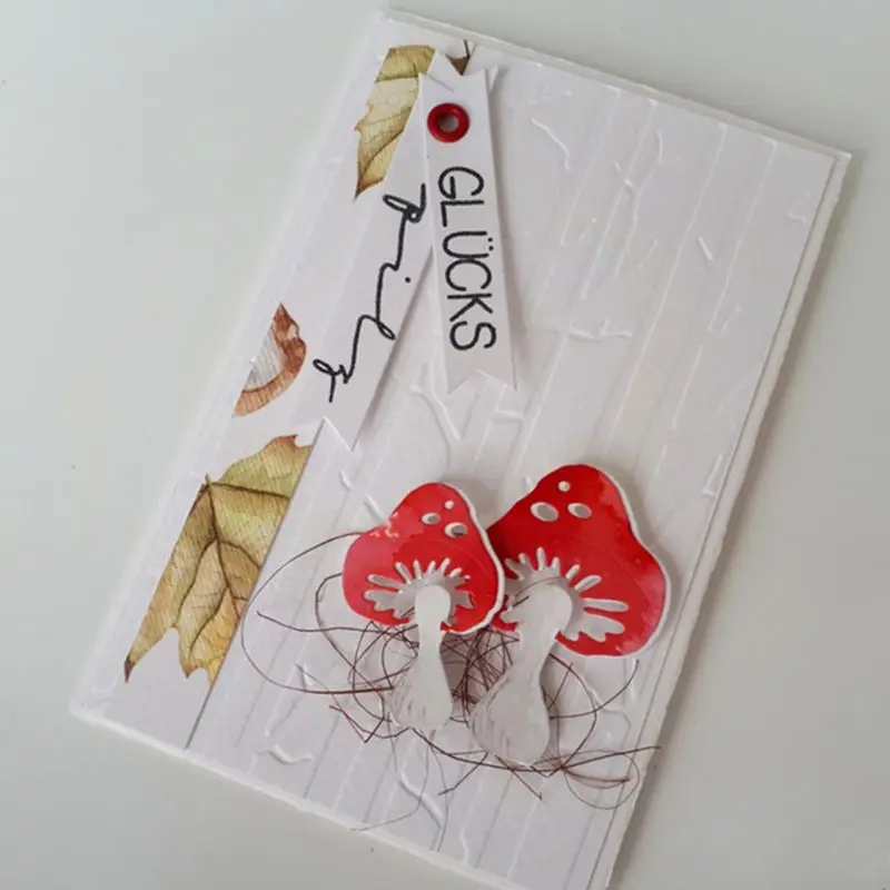 Грибы металлические режущие штампы Трафаретный Скрапбукинг DIY штамп для