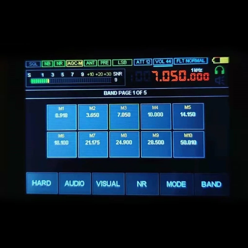 

B03F Новый Malahit SDR ресивер Малахит коротковолновый хороший звук USB порт Type C зарядный сплав 50 кгц-240 МГц, 250 МГц-2 ГГц