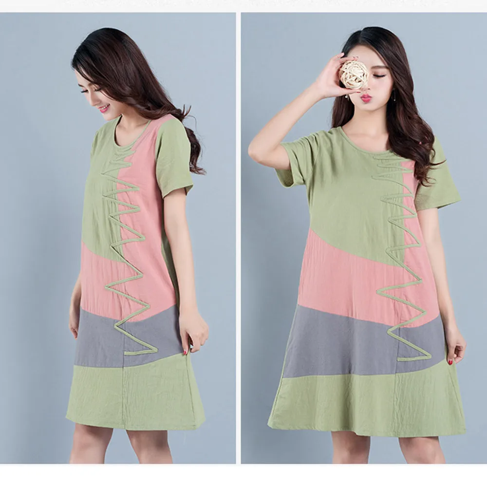 Женское льняное летнее платье Supermiss Элегантное Длинное модели 2020 дюйма Новые