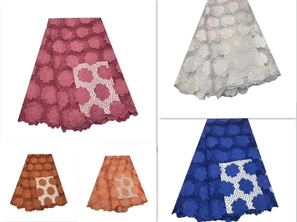 DIY Швейные материалы карамельный шнур кружева африканская ткань 100% хлопок белый