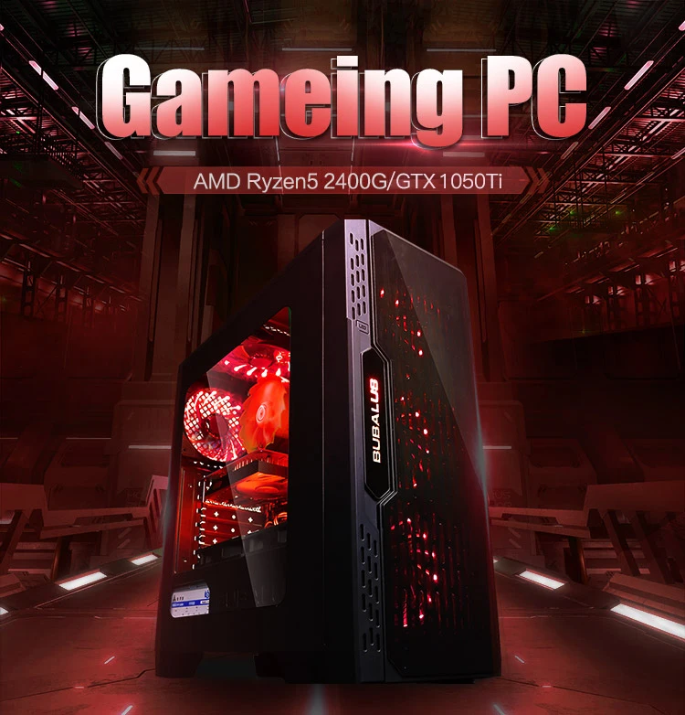 Игровой ПК IPASON A5 AMD Ryzen5 2400G DDR4 4G 8G ram 120G+ 1T SSD/игровые карты 1050TI настольный компьютер
