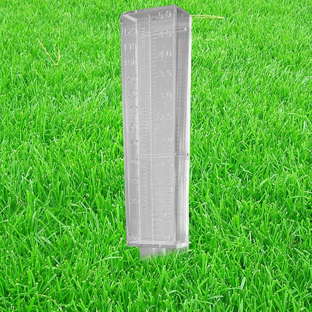 Rectangle Rain Gauge Measurement Ground Spike Precipitation Garden Yard Rainfall Measuring Tools Outdoor Meteorological Measurer | Дом и сад